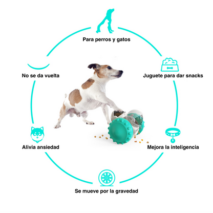 JUGUETE DISPENSADOR DE ALIMENTO MASCOTA