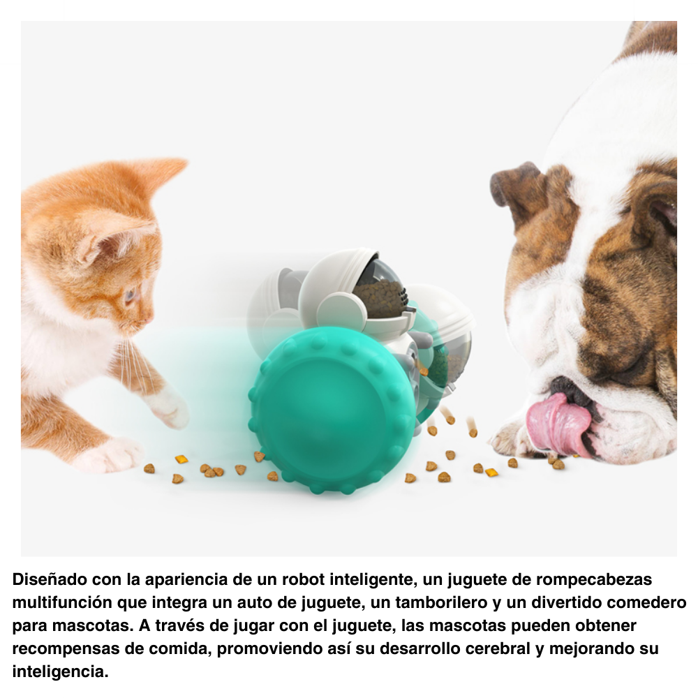 JUGUETE DISPENSADOR DE ALIMENTO MASCOTA